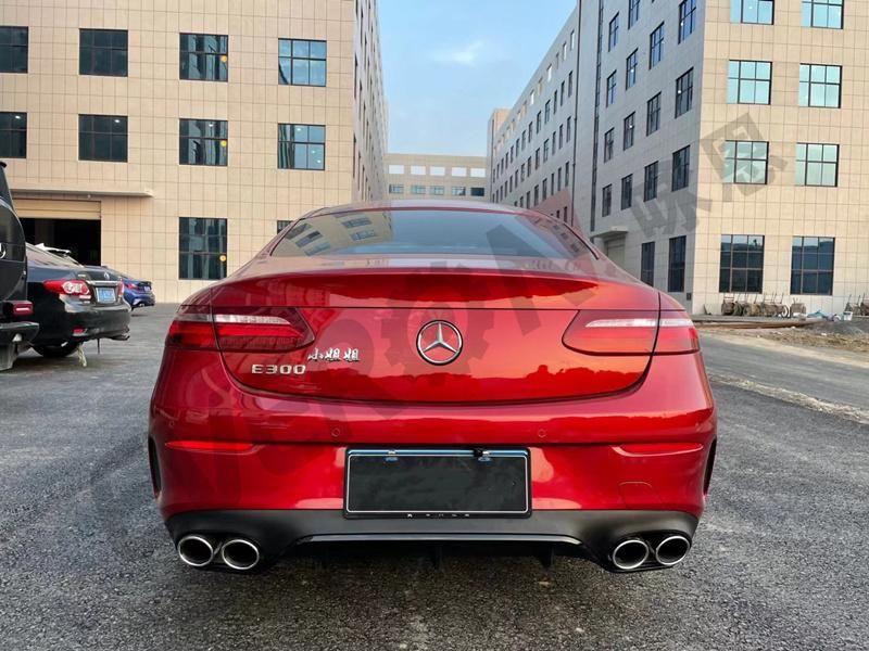 E53 Amg Rear Bumper Lip Diffuser with Tail Tipe for Benz E Class C238 Coupe Sport 2017-2022