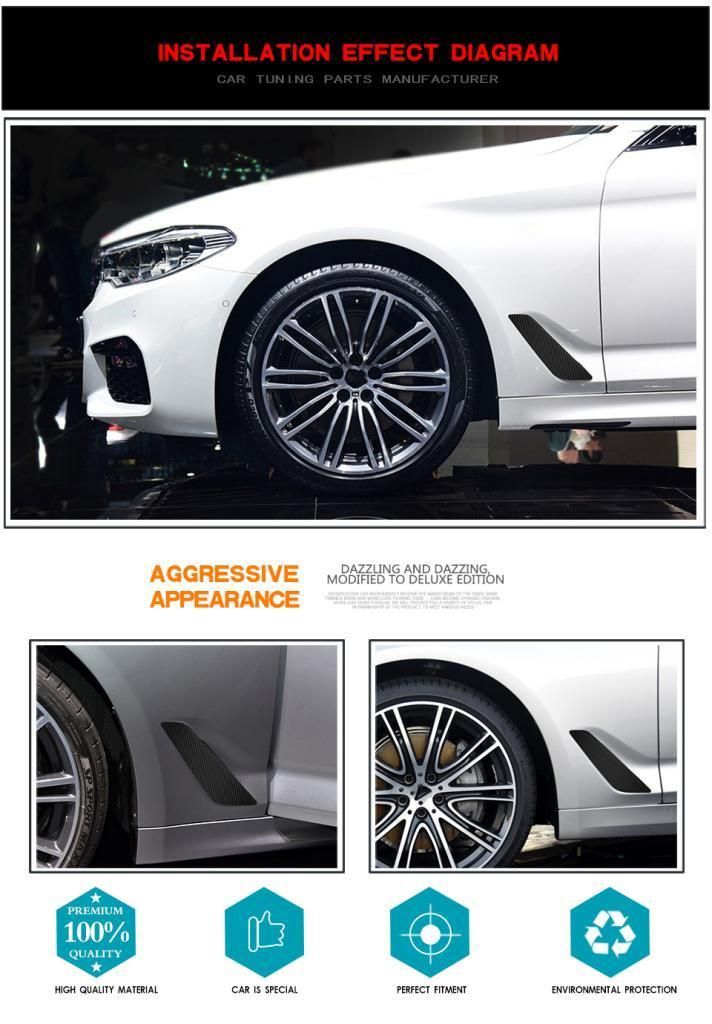 Carbon Fiber Fender Vents for BMW G30 G31 G38 530I 540I Sedan 4-Door 2017-2018