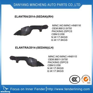 Car Fender Liner Plastic Truck Tractor Mudguard for American Cars