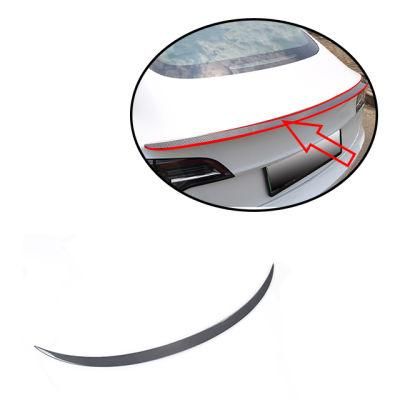 Carbon Fiber Spoiler Rear Spoiler Tail Wing Back Boot Lip for Tesla Model 3