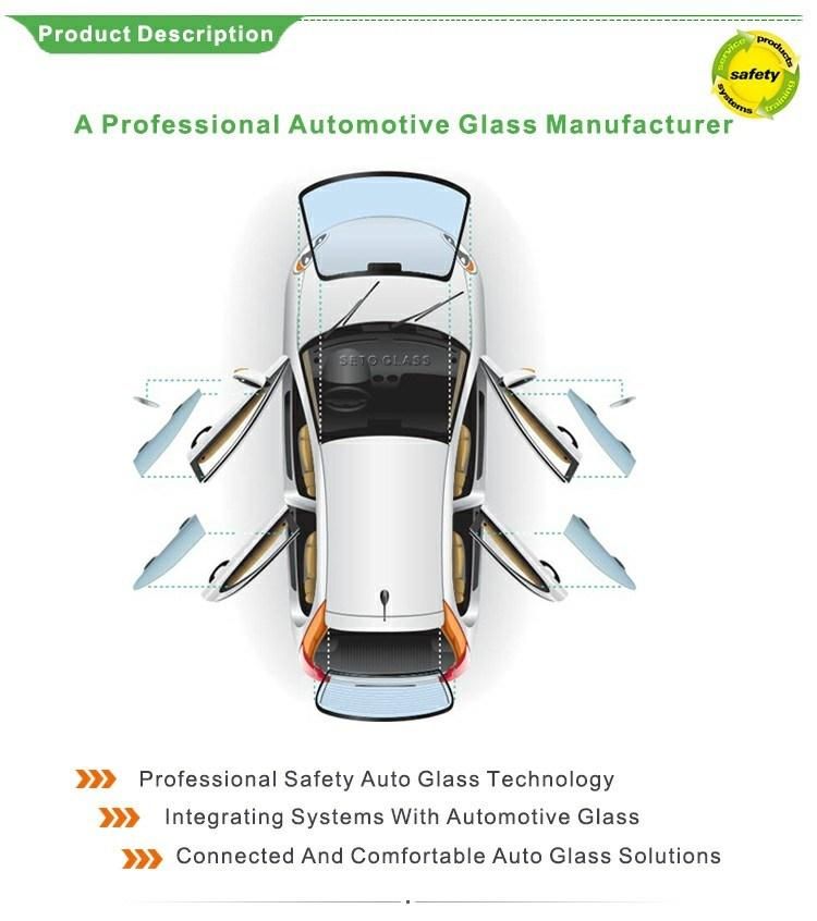 Clear Laminated Auto Windshield Glass, Auto Door Glass