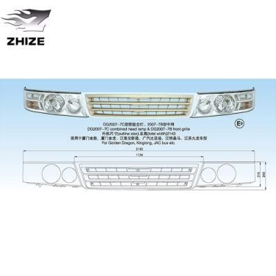 Car Lamp Lights Dg2007-7b Front Grille &amp; Dg2007-7c Combined Head Lamp for Golden Dragon, Kinglong, JAC Bus etc.