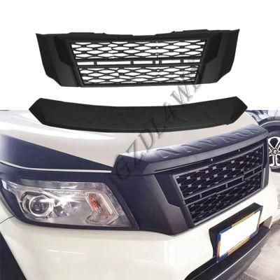 for Navara Np300 Front Grille Mesh with Bonnet Trim