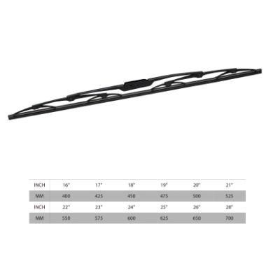 2PCS Windshield Metal Frame Wiper Blade