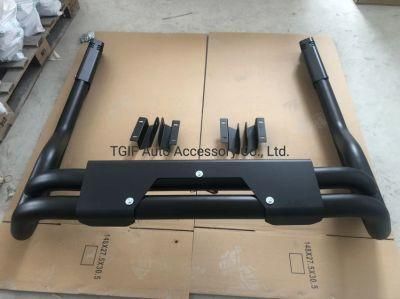 Textured Black Universal Steel Chase Rack Roll Bar with Light for Hilux Ranger Tundra Pick-up Truck Bed