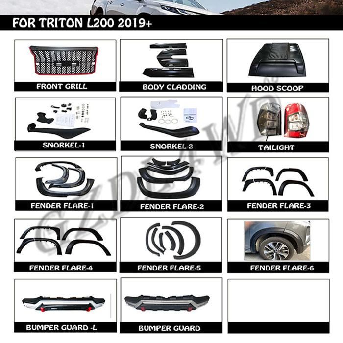 Front Bumper Guard for Triton L200 2019+