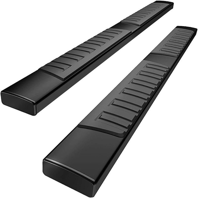 6 Inches Aluminum Alloy Square Tubing Side Step Nerf Bar Running Board Fit for 09-14 Ford F-150 Crew Cab