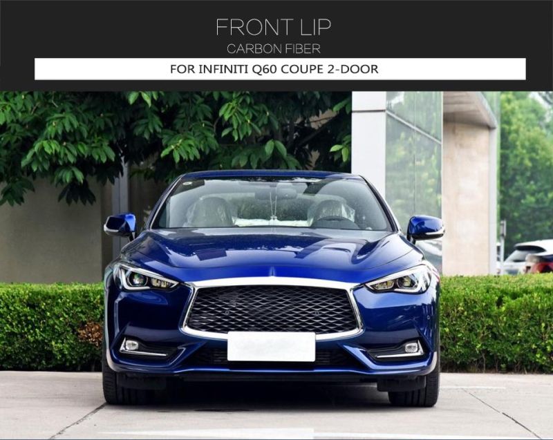 Carbon Fiber Front Lip for Infiniti Q60 Sport Coupe 2-Door 2016-2021