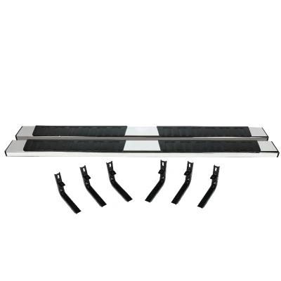 6 Inches Stainless Steel Square Tubing Side Pedal Running Boards Compatible with 2015-2019 Colorado/Canyon Crew Cab