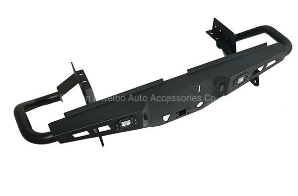 Strong Protection Black Steel Rear Bumper for Ford Ranger 2015+