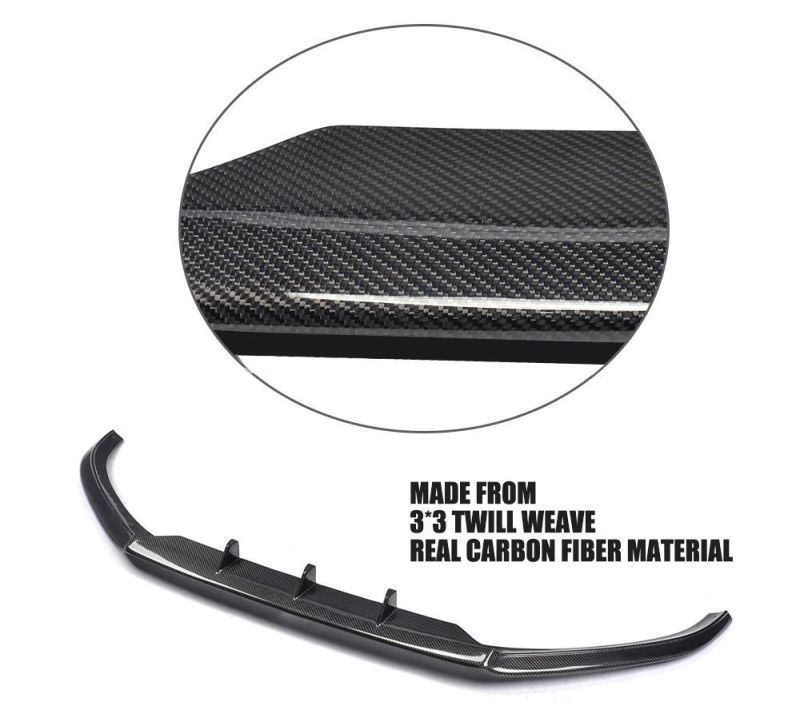 Carbon Fiber Front Bumper Lip Spoiler for Audi S5 2012-2017