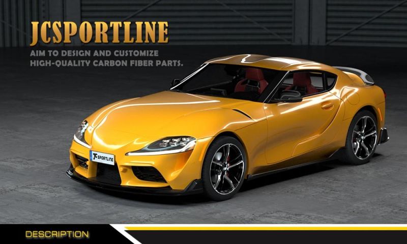 Carbon Fiber Front Bumper Chin Lip Splitter for Ford Mustang Gt Coupe 2-Door 2015-2017
