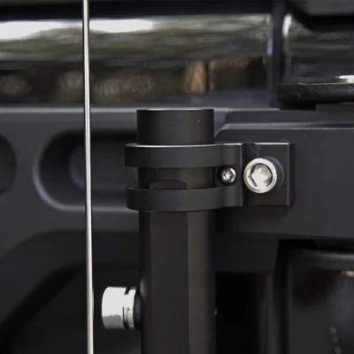 Mount Flagpole Holder Multi-Function Stainless Steel No Drilling/Cutting Required for Wrangler Jk Jl Sahara Rubicon &amp; Unlimited (Black