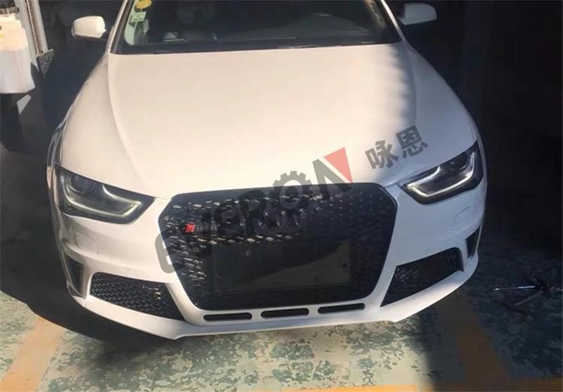 RS4 Body Kits Front Bumper with Grille for Audi A4 2013-2016