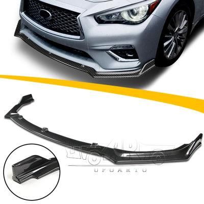 Body Kits for Infiniti Q50 3PCS Front Bumper Lip 2018-2021