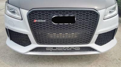 Wholesale Car Parts Replacement Car Accessories Chromed Grilles ABS Front Grill Black Body Kits for Audi Q5