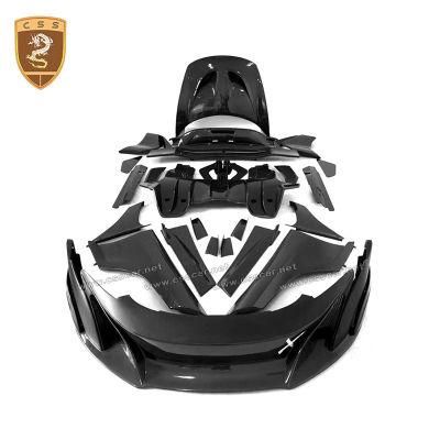 CF Mix FRP Car Front Rear Bumper Hood Body Kit for Mclaren 650s Upgrade to 675lt Bodykit