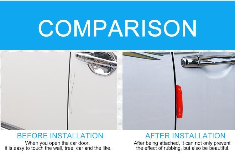 Durable Silicone Car Door Bumper Guard Protector Decorative Strip