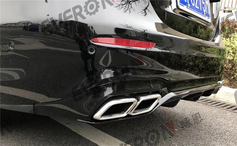 E63 Amg Rear Bumper Diffuser with Exhaust Pipe for Benz W213 E Class Sport 2016-2020