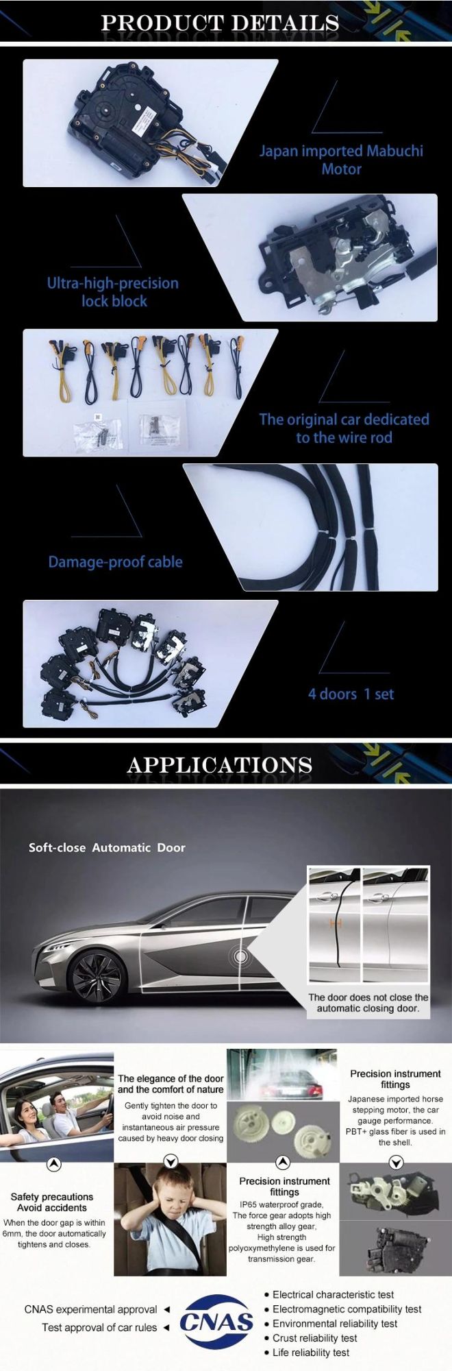 [Qisong] Anti-Pinch Car Electric Suction Door for Audi A5co