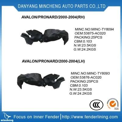 2009-2018 Genuine Quality Car Parts Inner Fender Liner for Toyota