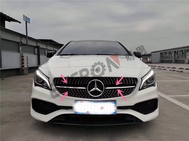 Diamond Black Front Bumper Grille for Benz Cla Class W117 2016-2019