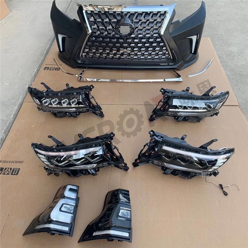 Gx460 Design Car Body Kits Front Bumper with Headlights for Toyota Prado Fj150 2018
