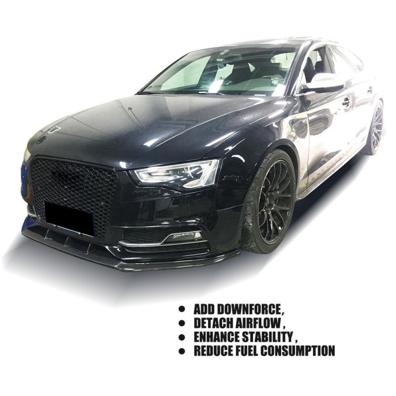 Carbon Fiber S5 Facelift Front Bumper Lip for Audi A5 S5 8t Coupe 2-Door 2012-2016