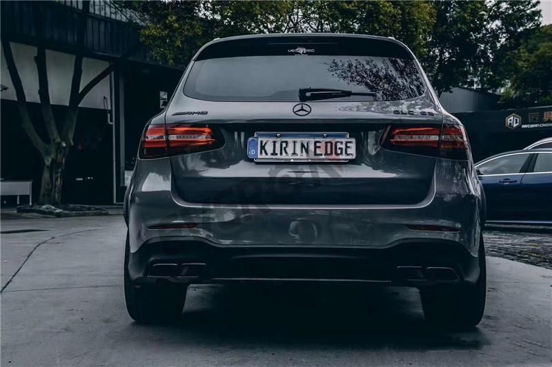Glc63s Amg Rear Diffuser with Exhaust Tips for Mercedes Benz X253 2016-2019