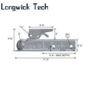 Heavy Duty Galvanized Trailer Coupler Towing Hitch Ball Mounting Coupler