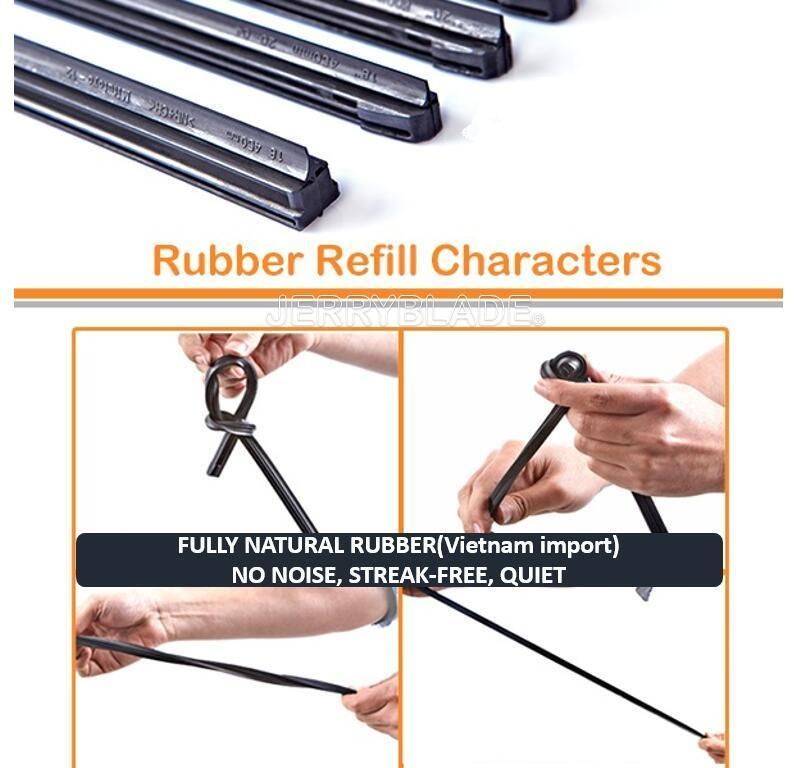 Universal Car Wiper Blade Multi-Clip for All Car Windsreen, Super Windshield OE Specific Wiper Aerotwin Popular Wiper New Hot Sale Size 12′′-30′′ Factory Supply