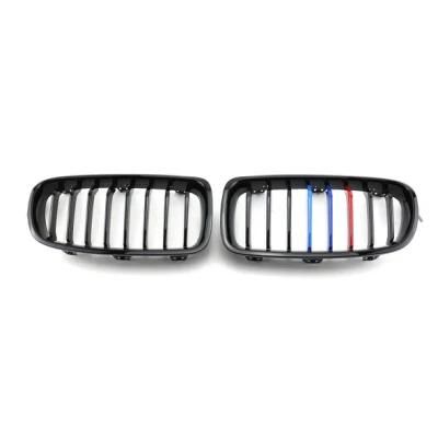 BMW Horizontal Bar Piano Black Three-Color Air Intake Grille for BMW 3series