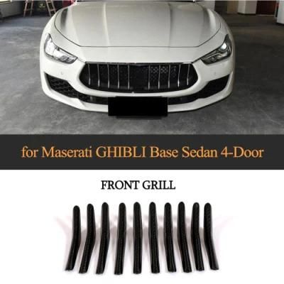 Carbon Fiber Front Grill Trims for Maserati Ghibli Base Sedan 4-Door 2018-2019