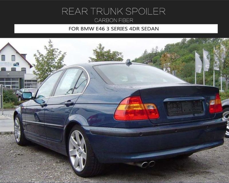 Carbon Fiber Rear Trunk Spoiler for BMW 3 Series E46 4 Door Sedan 1998-2005