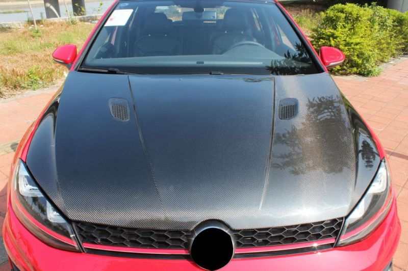Top Quality Car Accessory Carbon Fiber Engine Hood Covers for VW Mk7 Gti 2014up