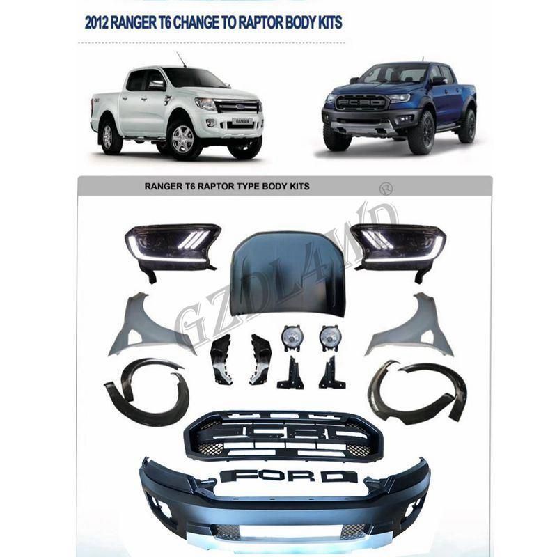 Toyota Hilux Revo to Lexus Lx570 Front Bumper Body Kits Facelift