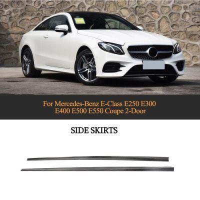 Carbon Fiber Side Skirts for Mercedes-Benz E-Class E250 E300 E400 E500 E550 Coupe 2-Door 2016-2018