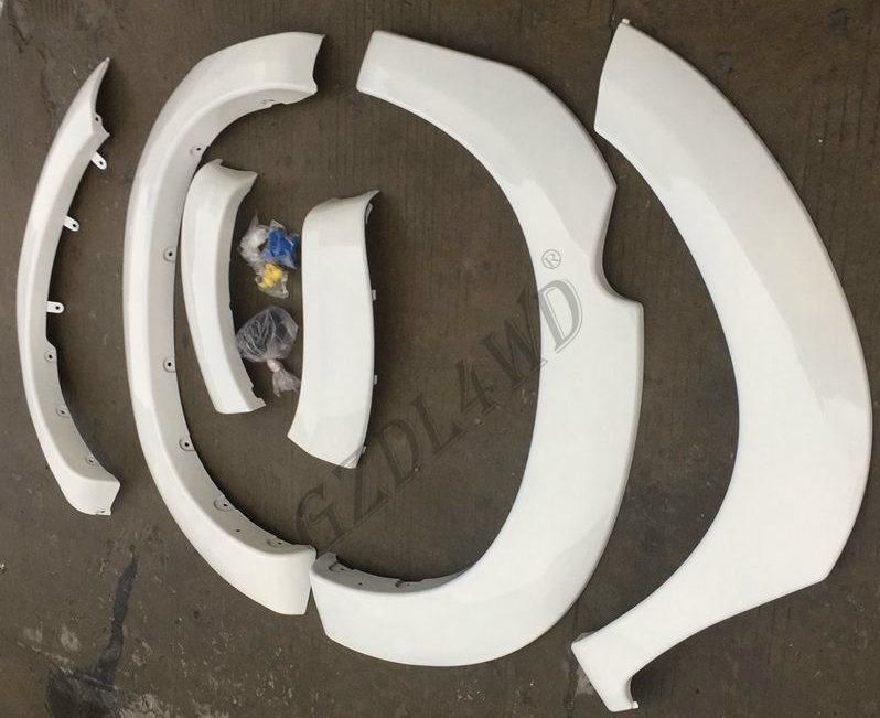 6 PCS White Color Original Style Fender Flare for Hilux Vigo 2012-2014