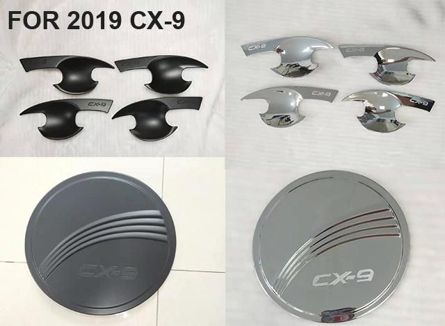 ABS Plastic Door Handle Bowl Moulding Fuel Tank Oil Gas Trim Cover for 2019 Cx-8 Cx-9