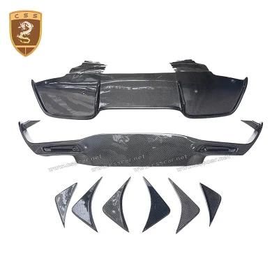 Autoclave Dry Carbon Fiber Topcar Style Rear Bumper Assenbly Kit for Mclaren 720s