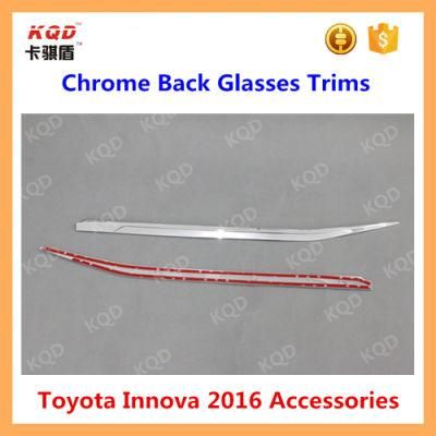 New Accessories Back Glasses Trims for Toyota Innova 2016