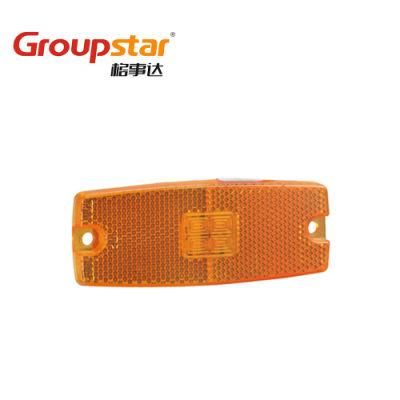 LED Auto Lights E4 Waterproof LED Outline Amber 24 Volt Truck Trailer LED Side Marker Lights