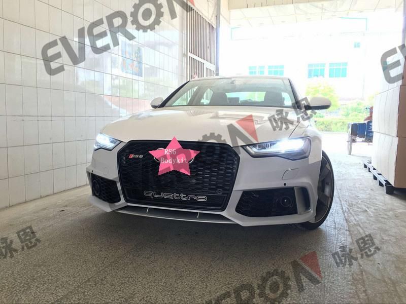 RS6 Car Body Kit Front Bumper for Audi A6 2016-2018