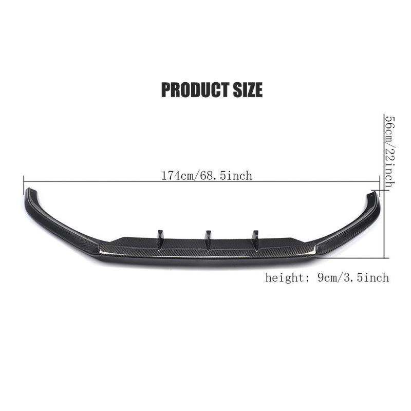 Carbon Fiber S5 Facelift Front Bumper Lip for Audi A5 S5 8t Coupe 2-Door 2012-2016