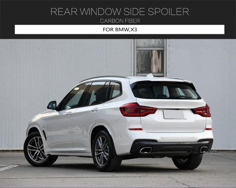 Carbon Fiber Rear Window Side Spoiler for BMW X3 2018-2019