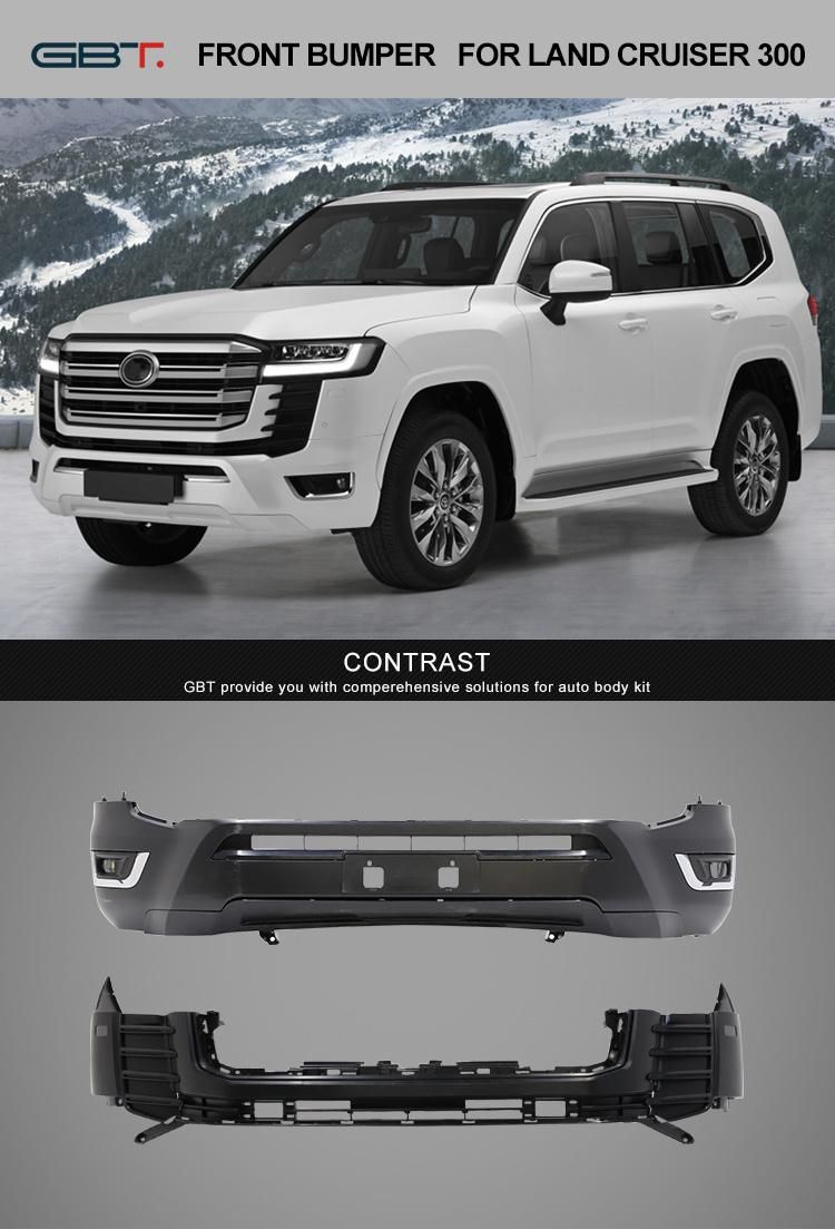 Gbt 2022 Trendy Products Auto Front Bumper Suitable for Toyota LC300 Land Cruiser 300 Accessories