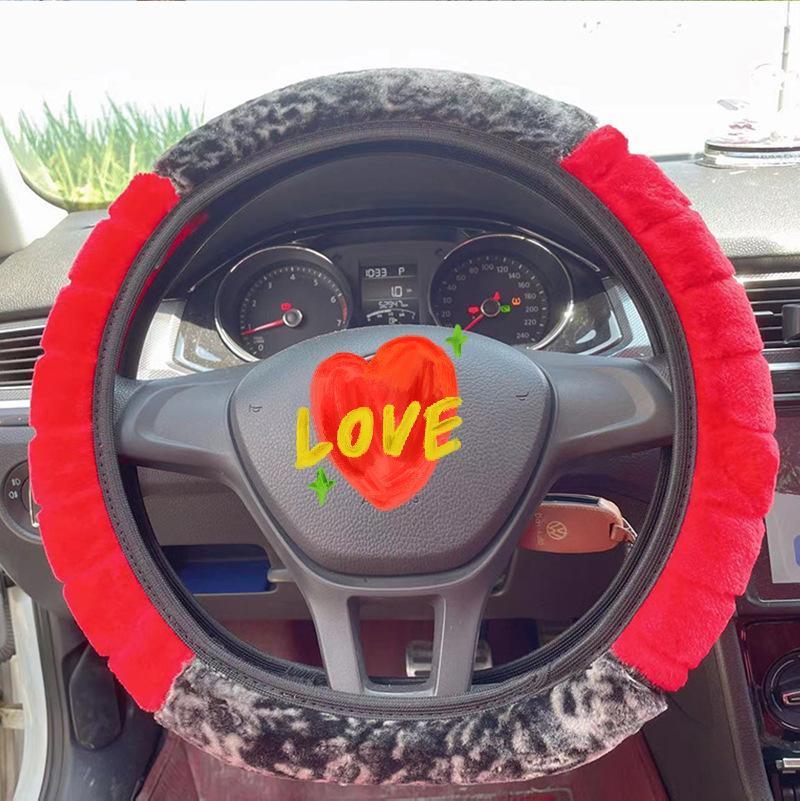 Car Steering Wheel Cover Anti-Skid Durable Size For 36-38cm