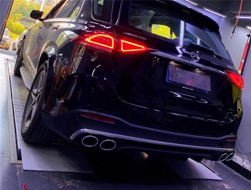Rear Bumper Diffuser with Exhaust Tip for Mercedes W167 Amg Gle53 2020
