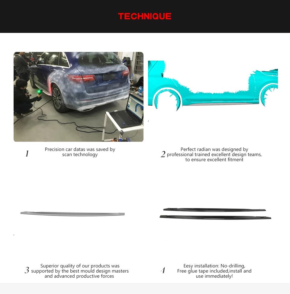 Carbon Fiber Side Skirts for Volkswagen Mk8 Golf R 2021-2022
