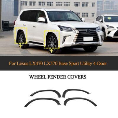 Car Wheel Eyebrow Arch Trim Lips Fender Flares Protector for Lexus Lx470 Lx570 Sport Utility 4door 2007-2019